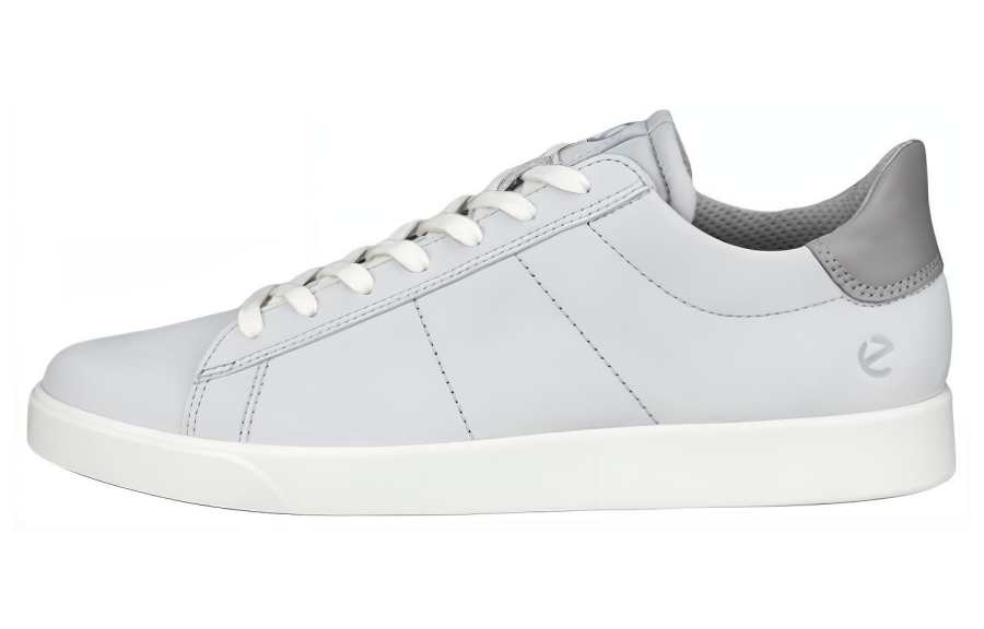Ecco Ecco Leather Low top Skateboard Shoes Men's Gray