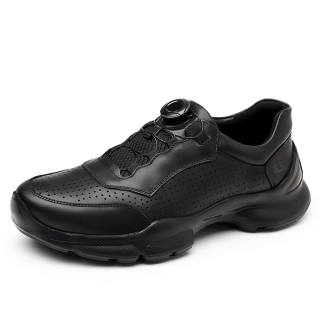 BEN SHERMAN Top Grain Cow Leather Casual Shoes Men's Black