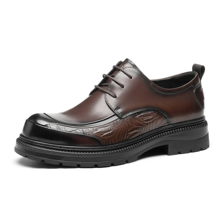C°BANNER Top Grain Cow Leather Casual Shoes Men's Brown