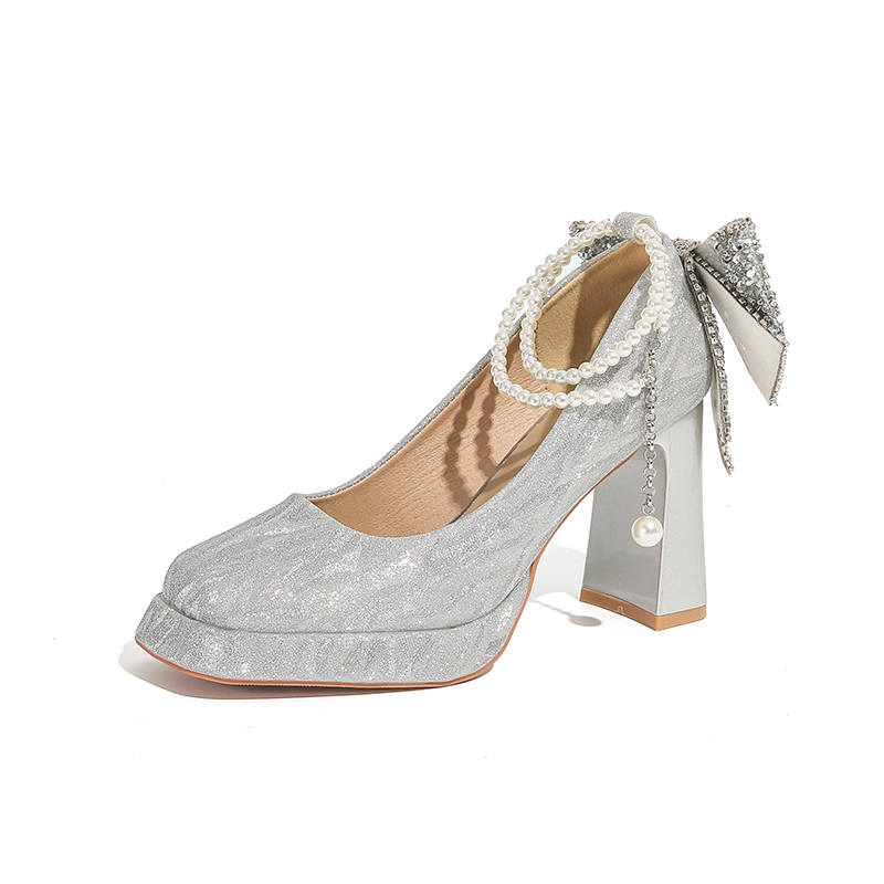 Zubumei Chunky Heel Mary Jane Shoes Women's