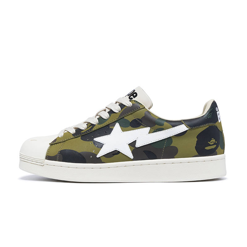 A BATHING APE BAPE A BATHING APE Skull Sta 1st Camo Green