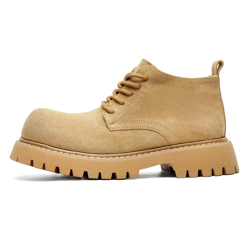 ZHENRAN ZHENRAN Microfiber Leather Short Combat Boots Men's