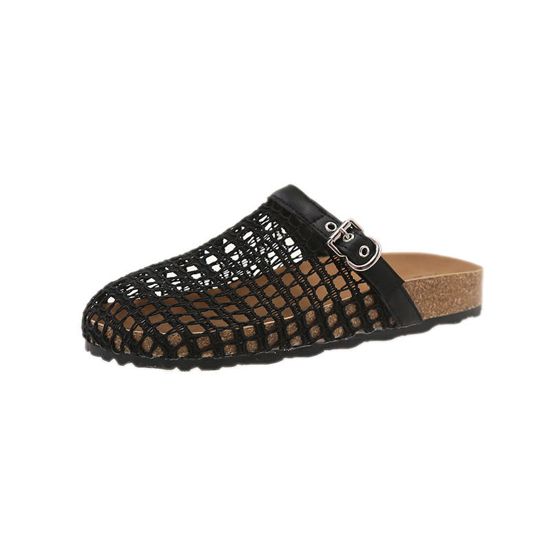 NANJIREN Cork Sole Cut Out Woven Quick Dry Slip Resistant Abrasion Resistant Odor Resistant Quiet