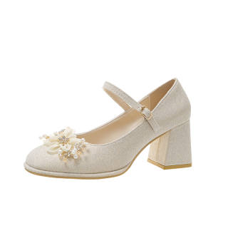 Crelinkxlat Pu Chunky Heel Mary Jane Shoes 7cm Women's