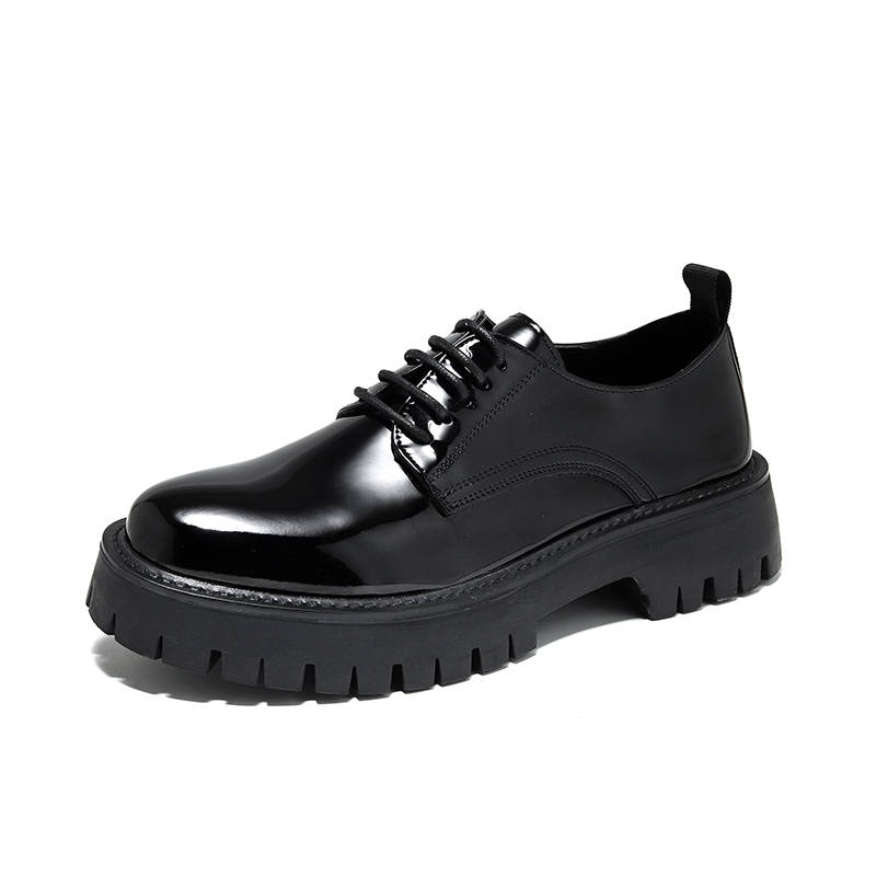 KAQIAODI Microfiber Leather Casual Shoes Men's Black