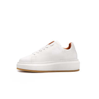 Viplander White Sneakers Low top Skateboard Shoes Unisex White