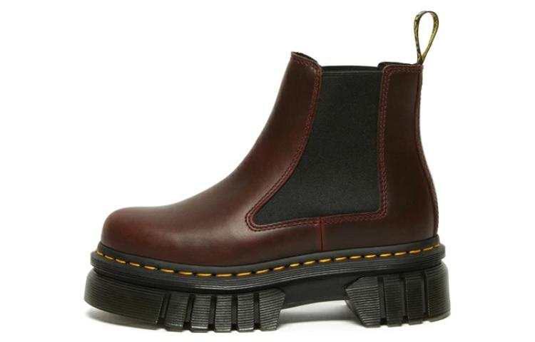 Dr.Martens Dr. Martens Audrick Brando Leather Platform Chelsea Boots 'Brown' Women's