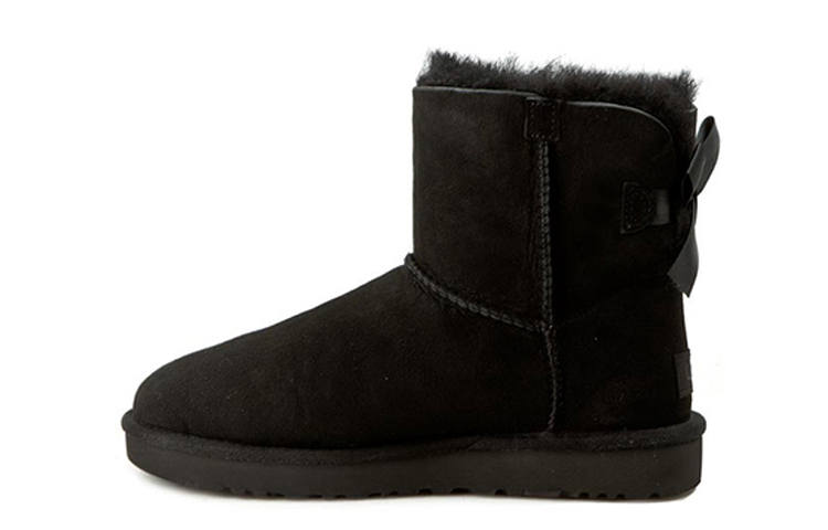 UGG UGG Mini Bailey Bow Ii Classic Fleece Lined Black Women's