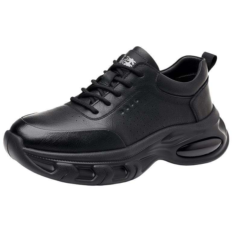 Mulinsen Microfiber Leather Slip Resistant And Breathable Slip Resistant And Breathable Low top Chunky Sneakers Men's