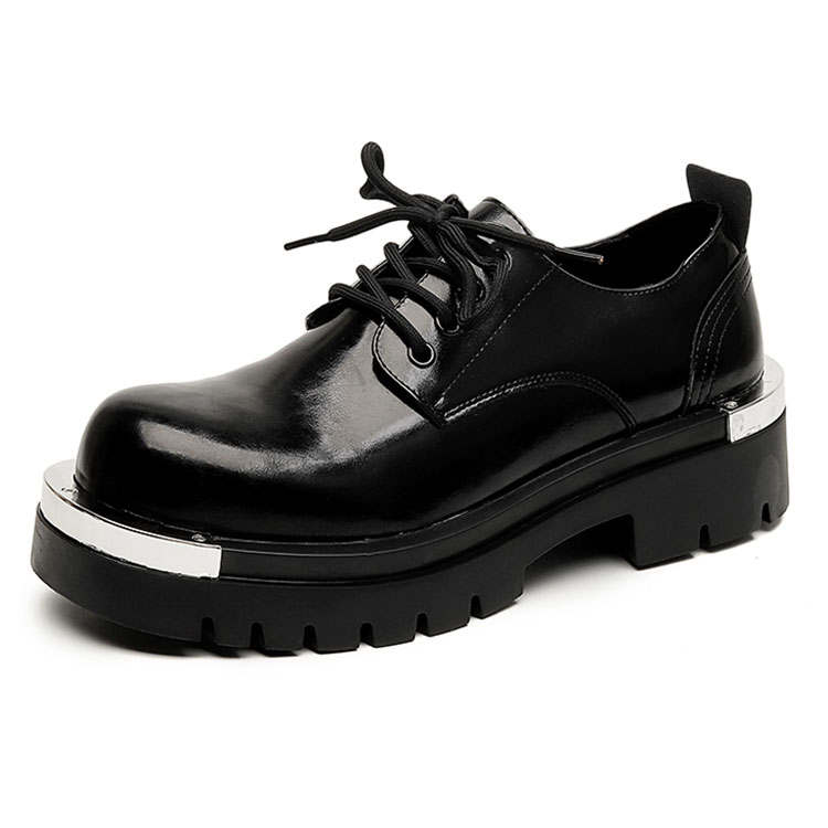 KAQIAODI Microfiber Leather Casual Shoes Men's Black