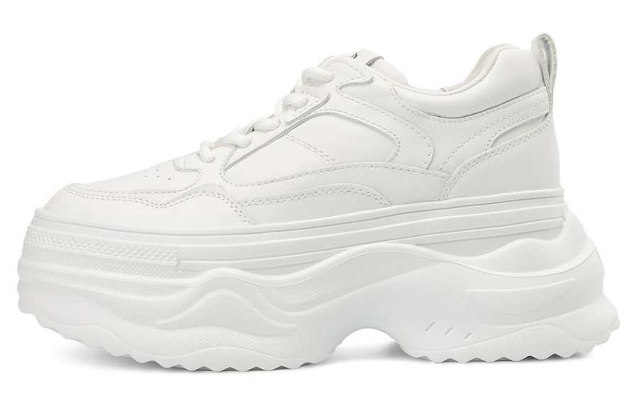Rosa Bianca Cow Leather Lightweight Height Increasing Lightweight Height Increasing Low top Chunky Sneakers Women's
