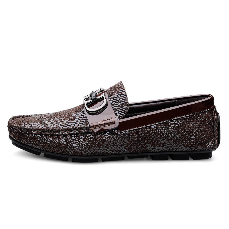 DAOTUSEN Men's Casual Shoes Men's Low Top Black Brown
