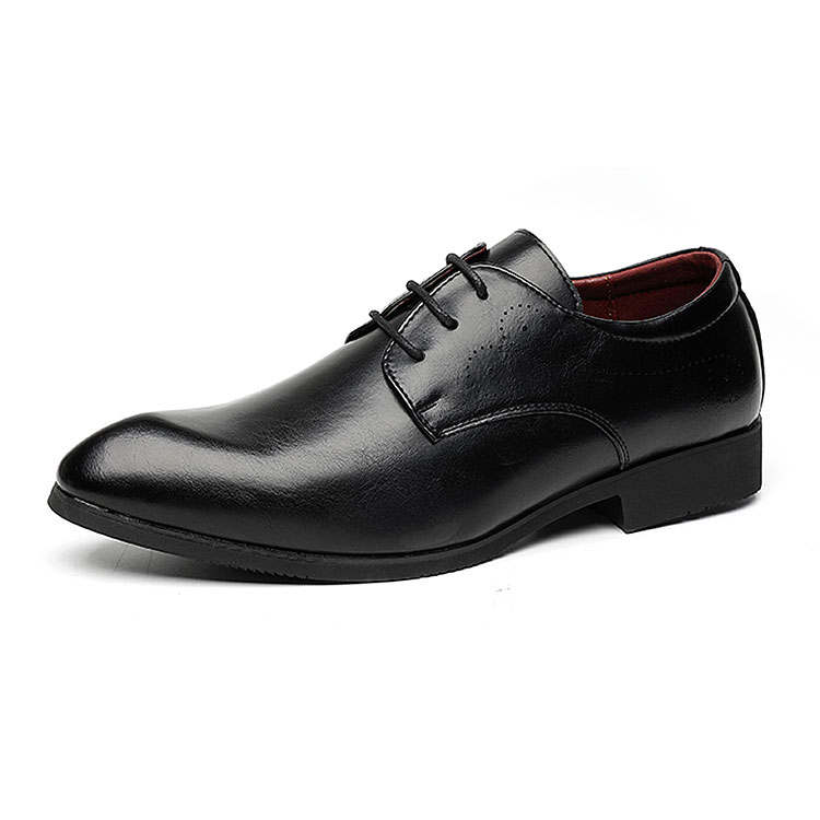KAQIAODI Dress Shoes Men's Low Top Black