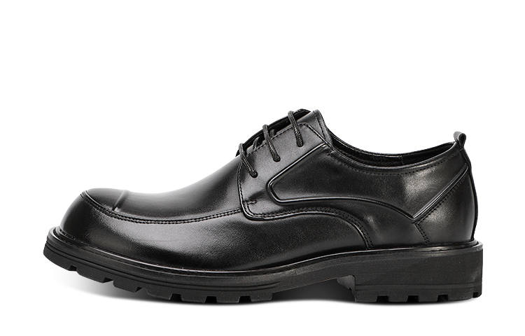 VICKI BROWN Cow Leather Dress Shoes Men's Black