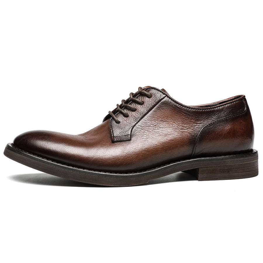 DIENGRLEY Top Grain Cow Leather Dress Shoes Men's