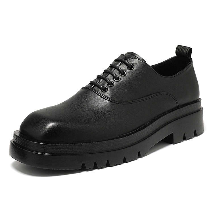 KAQIAODI Microfiber Leather Casual Shoes Men's Black