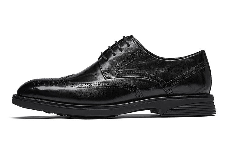 HARSON HARSON Dress Shoes Men's Low Top Black/Brown