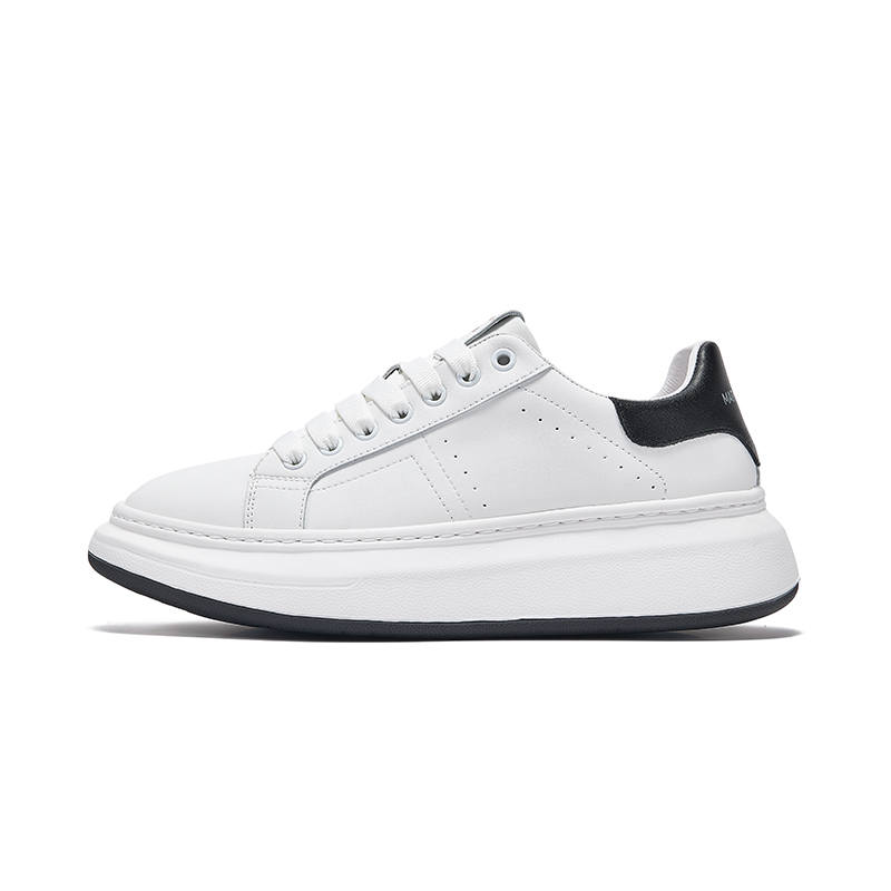 FAIRWHALE Cow Split Leather Low top Skateboard Shoes Unisex