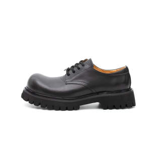 TBOF Casual Leather Shoes Men's Low Top Black