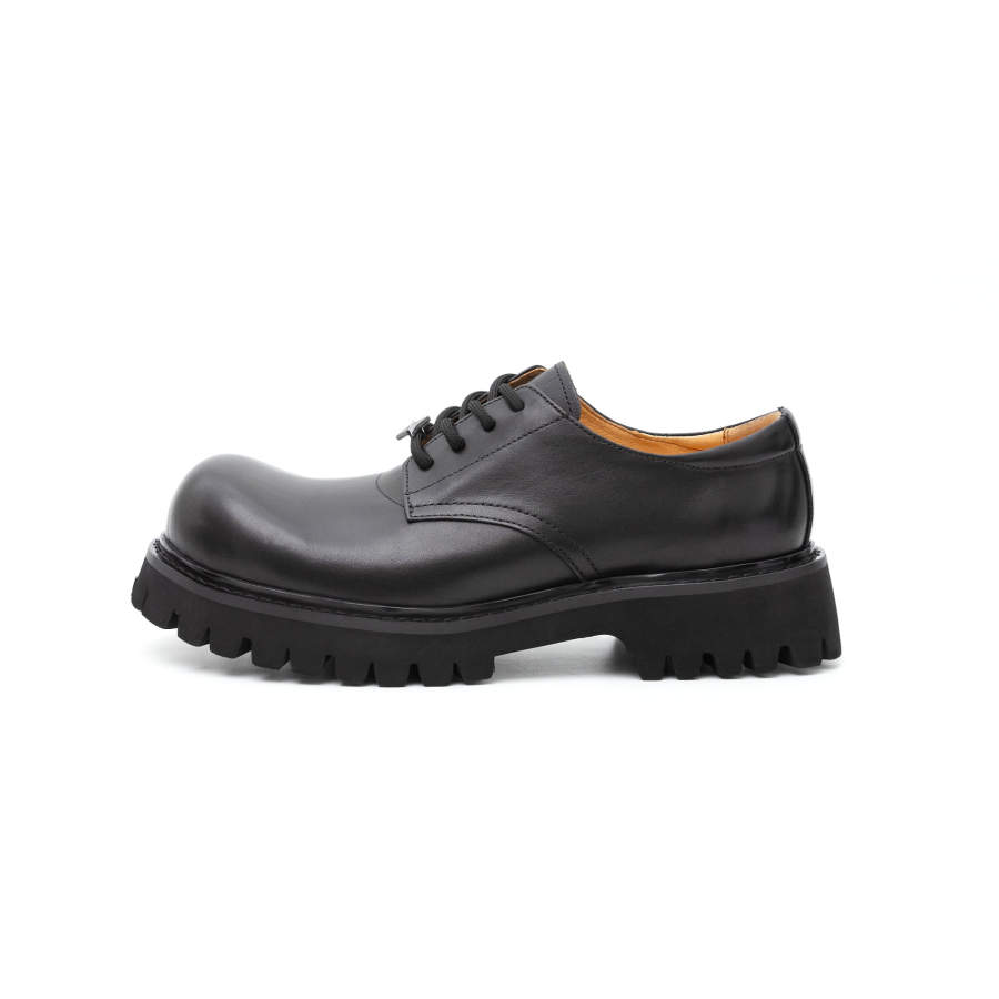 TBOF Casual Leather Shoes Men's Low Top Black