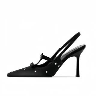 ANGEL BOY Slim Heel High Heels Women's Black