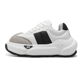 2YE+ Chubby Series Slip Resistant Cushioning Abrasion Resistant Lightweight Height Increasing Low top Casual Shoes