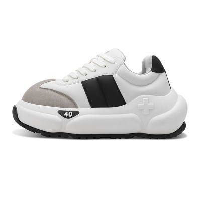 2YE+ Chubby Series Slip Resistant Cushioning Abrasion Resistant Lightweight Height Increasing Low top Casual Shoes