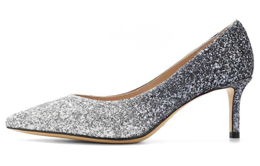 BELLE Fabric Slim Heel High Heels 6.5cm Women's
