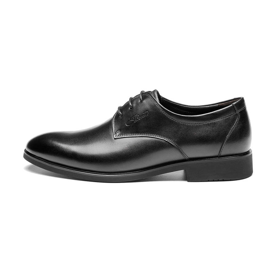 J.BENATO Cow Leather Dress Shoes Men's Black
