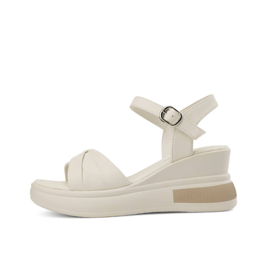 OCCAMAN Sheepskin One Strap Sandals 7cm Women's