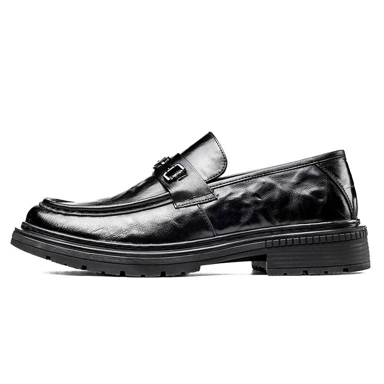 LAORENTOU Dress Shoes Men's Low Top Black/Brown