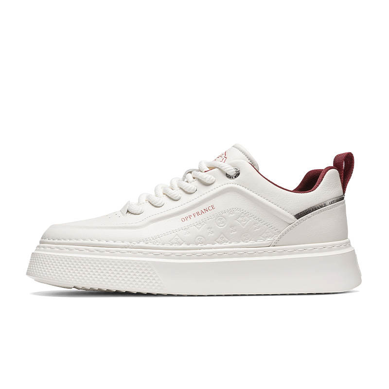 OPP Casual Shoes Men's Low Top Beige Red/White Gray