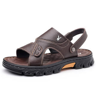 Playboy Top Grain Cow Leather Beach Sandals Men's