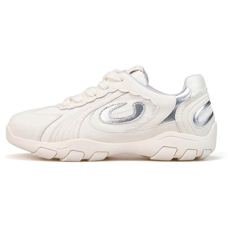 Joy&Mario Synthetic Leather Low top Casual Shoes Women's Beige