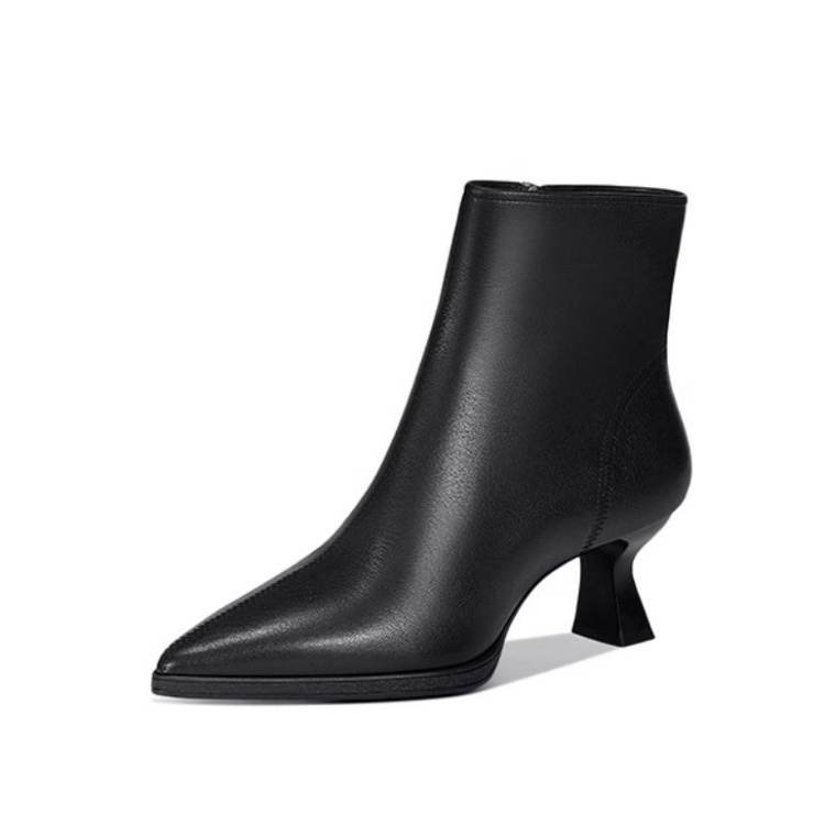 JESSICA SOPHIA Sheepskin Ankle Boots 5.5cm Women's