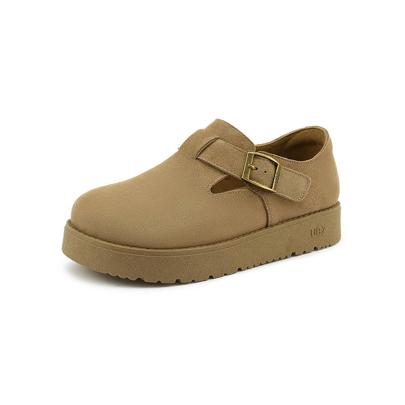 UBZ Cow Split Leather Casual Shoes Women's