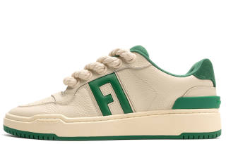 FOOT INDUSTRY Low top Stylish Skateboarding Shoes Puffy Shoes Unisex Green White Spring Summer