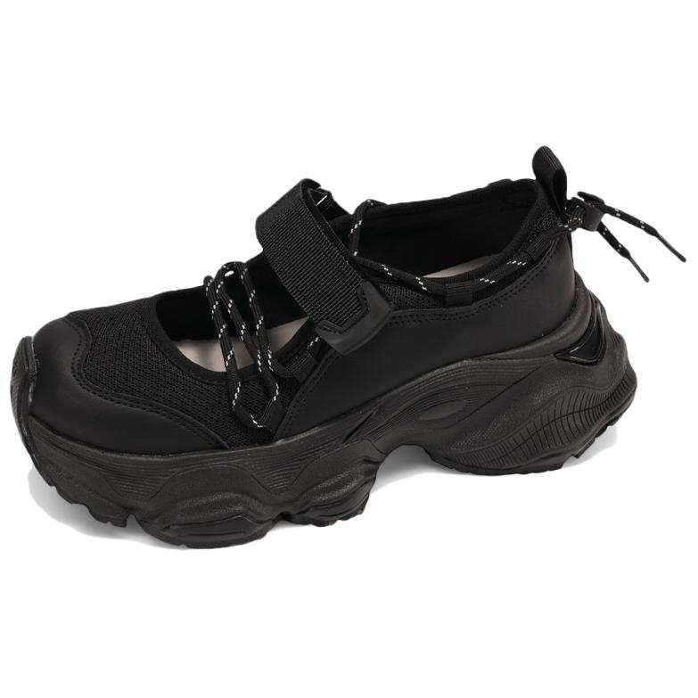 WENPU Fabric Platform Mary Jane Shoes Women's