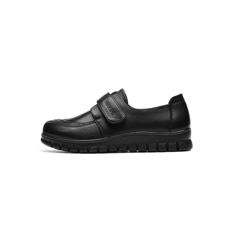 AOKANG Cow Leather Casual Shoes Women's Black
