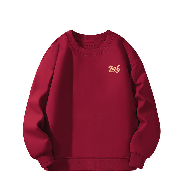 Tonlion Sweatshirts Unisex Crew Neck Moderate Regular
