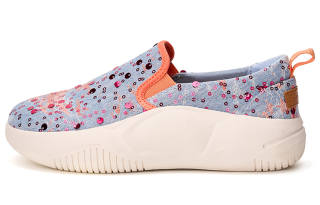 Joy&Mario Fabric Lightweight Height Increasing Low top Casual Shoes Women's