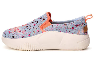 Joy&Mario Fabric Lightweight Height Increasing Low top Casual Shoes Women's