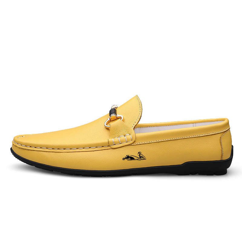 YINGLUNQISHI Top Grain Cow Leather Casual Shoes Men's