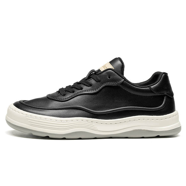 LEAVELAND Synthetic Leather Casual Shoes Men's Black