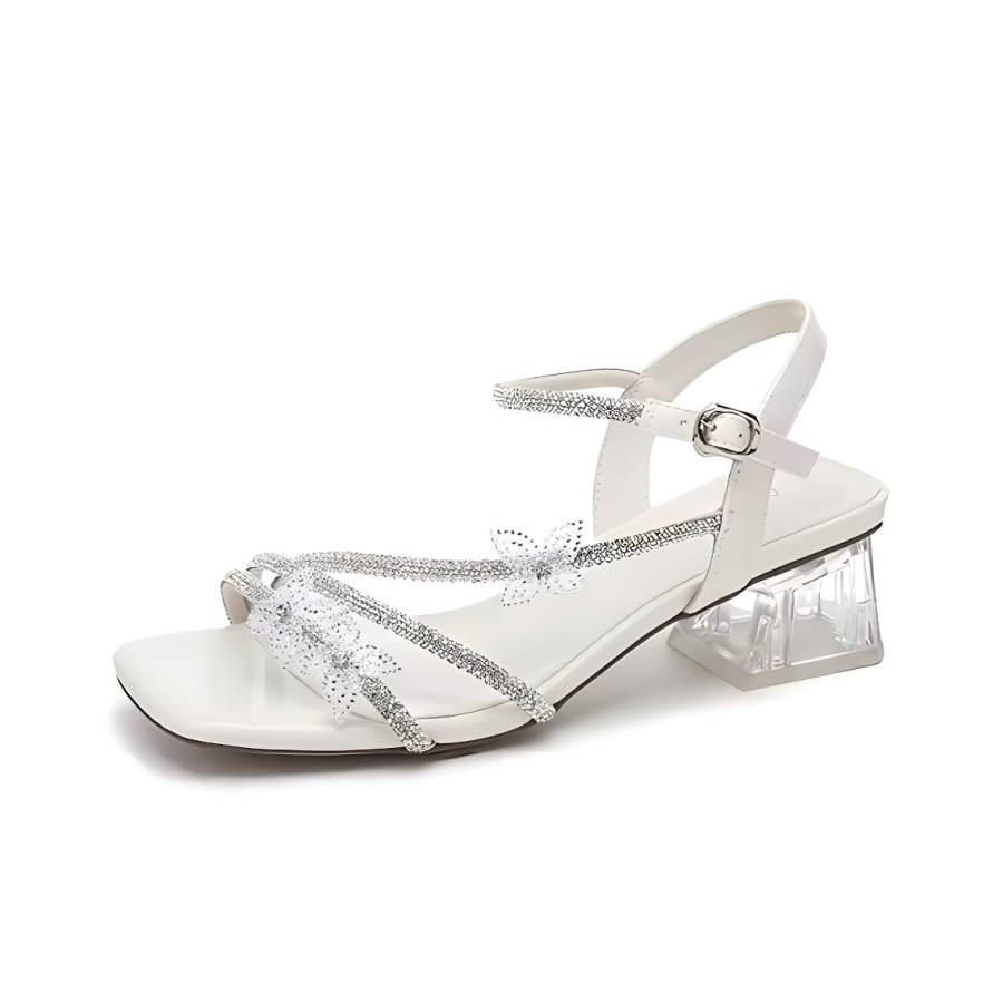 SHUMO SHUMO Microfiber Leather One Strap Sandals Women's