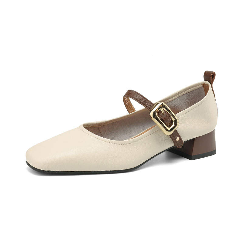 Echo&yolo Cow Leather Casual Shoes 3.5cm Women's