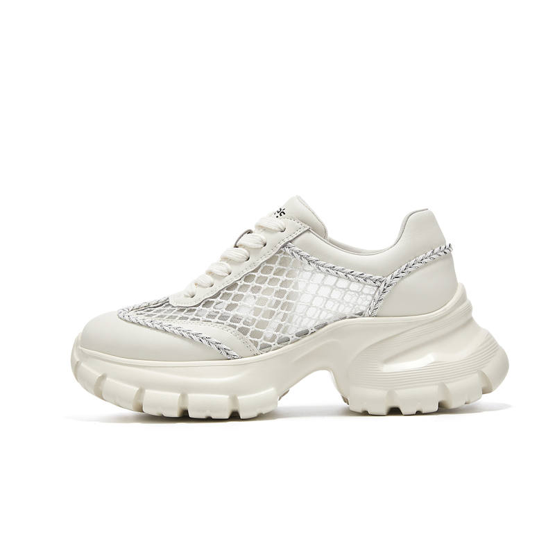 Millies MILLIE'S Textile, Synthetic Leather Breathable Low top Chunky Sneakers Women's