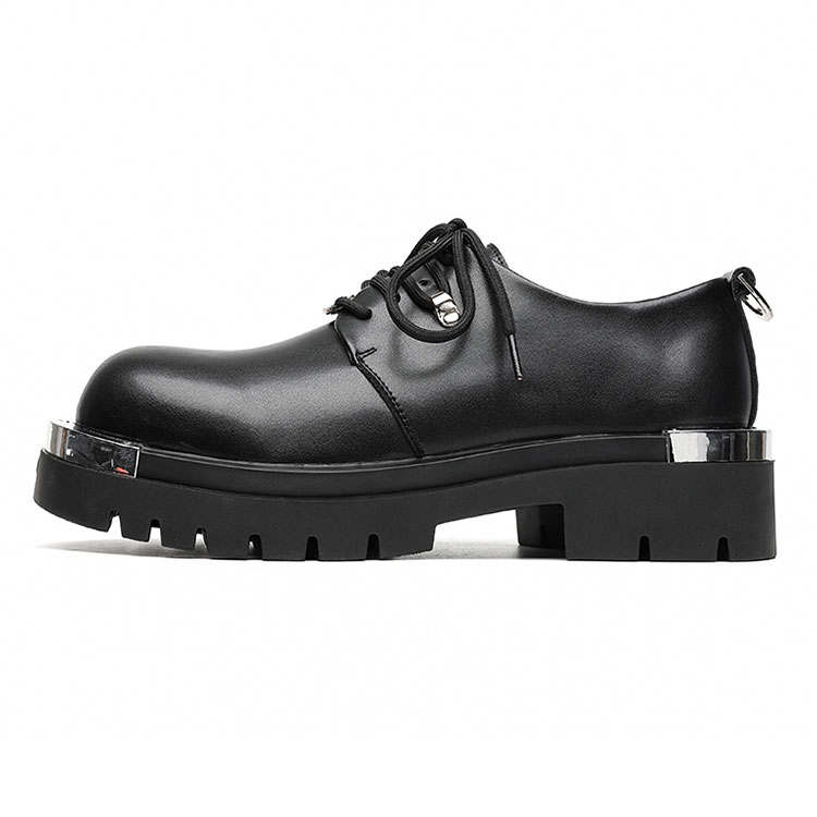 KAQIAODI Microfiber Leather Casual Shoes Men's Black