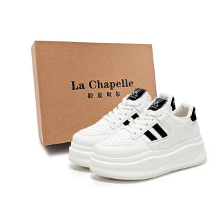 La Chapelle Classic And Versatile Cushioning, Wear Resistant Skateboard Shoes Women's Black White