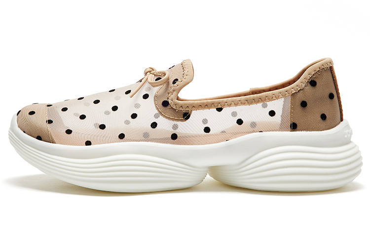 Joy&Mario Fabric Platform Shoes Women's Apricot